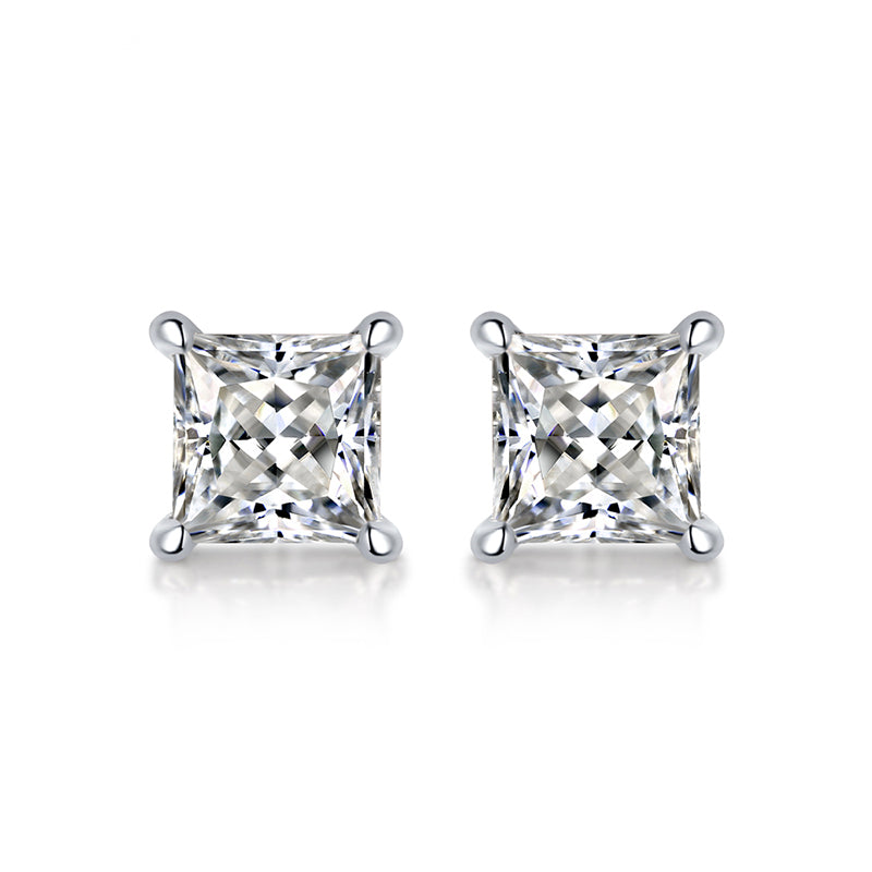 Moissanite Earring 925 Sterling Silver