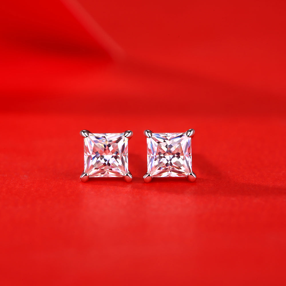 Moissanite Earring 925 Sterling Silver