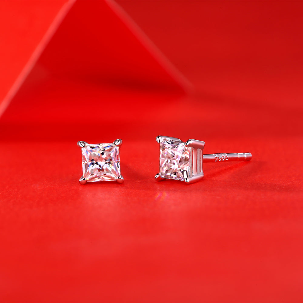 Moissanite Earring 925 Sterling Silver