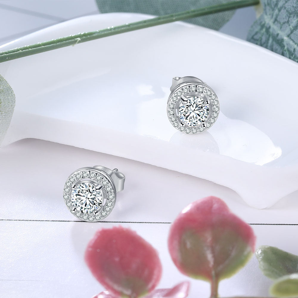 Moissanite Earring 925 Sterling Silver