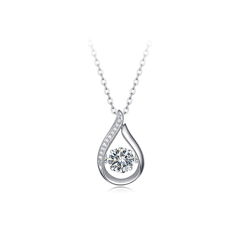 Moissanite Necklace 925 Sterling Silver