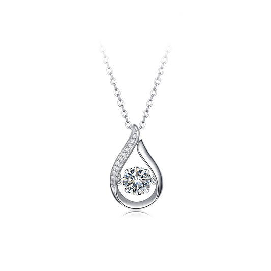 Moissanite Necklace 925 Sterling Silver