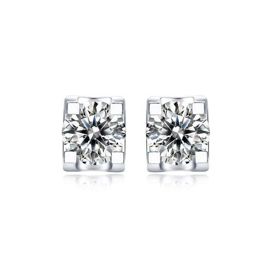 Moissanite Earring 925 Sterling Silver