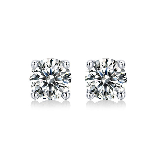 Moissanite Earring 925 Sterling Silver