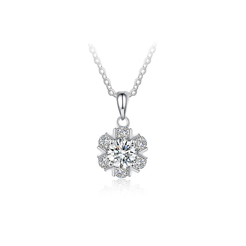 Moissanite Necklace 925 Sterling Silver
