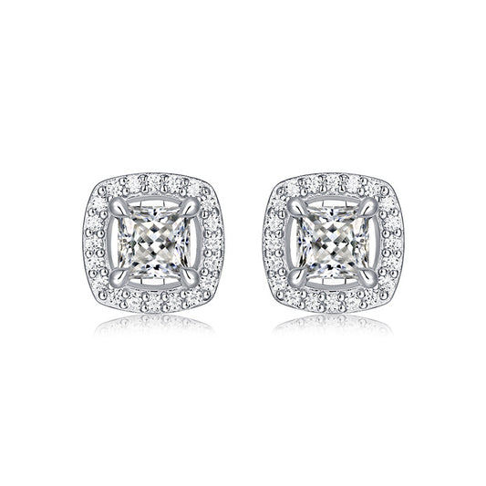 Moissanite Earring 925 Sterling Silver