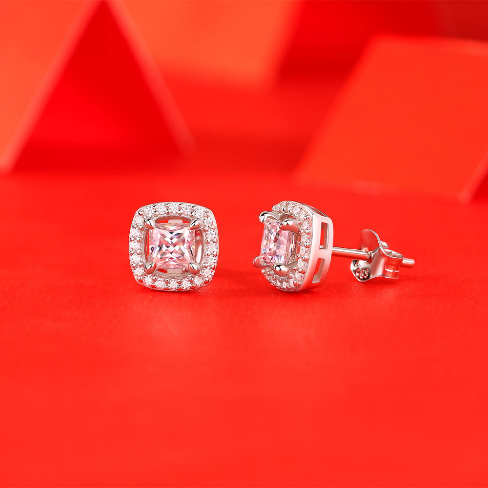 Moissanite Earring 925 Sterling Silver