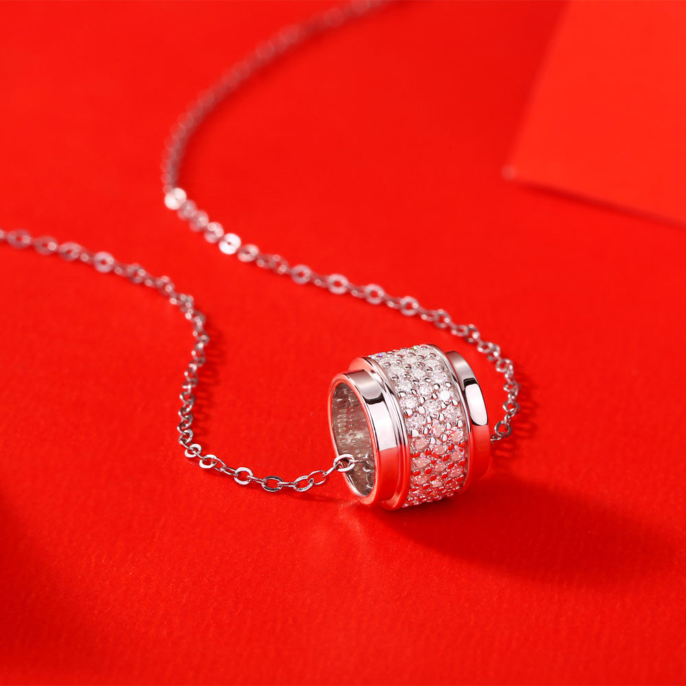 Moissanite Necklace 925 Sterling Silver