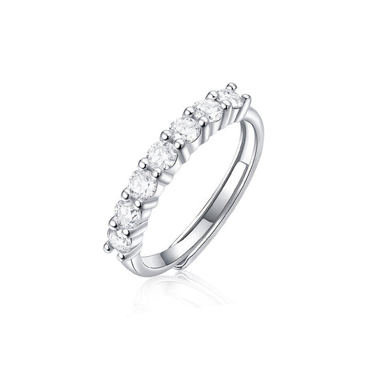 Moissanite Ring 925 Sterling Silver