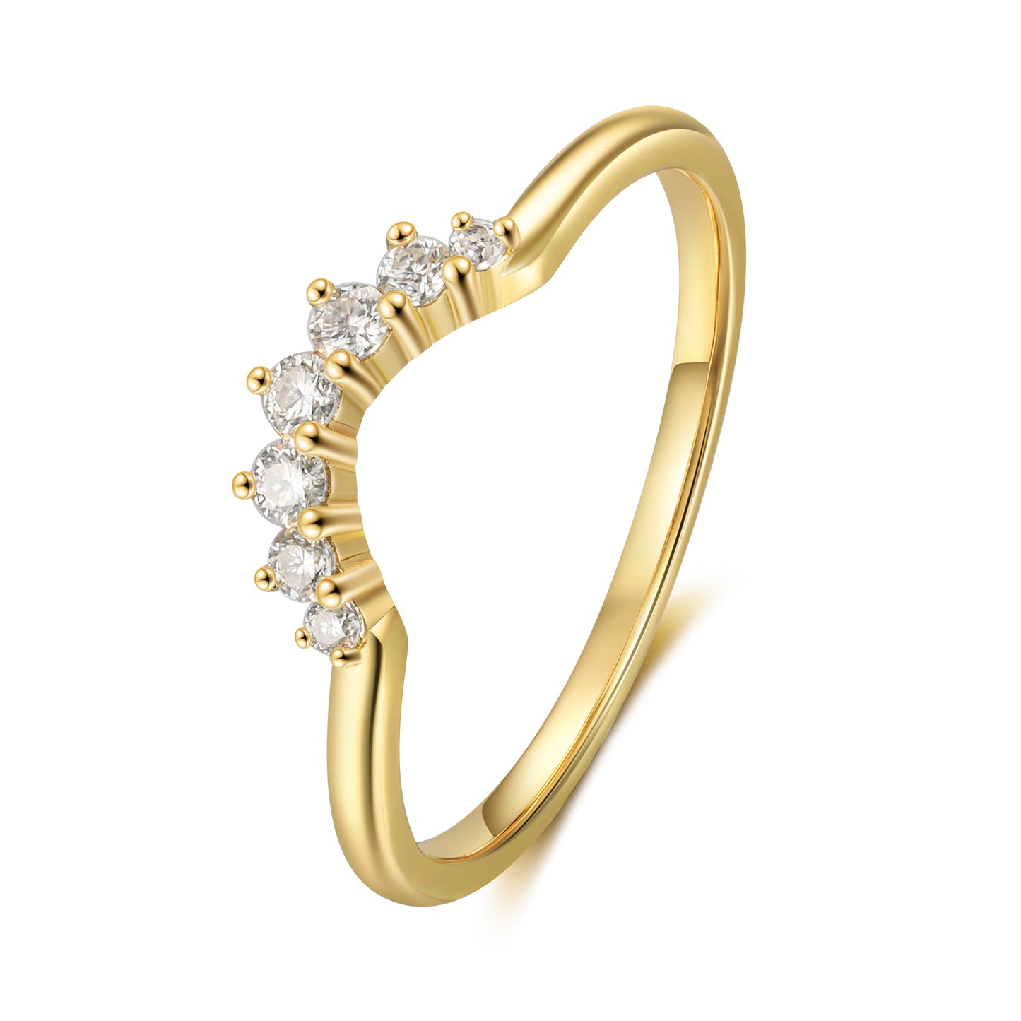 18K Gold Natural Onyx With Moissanite Rings Set