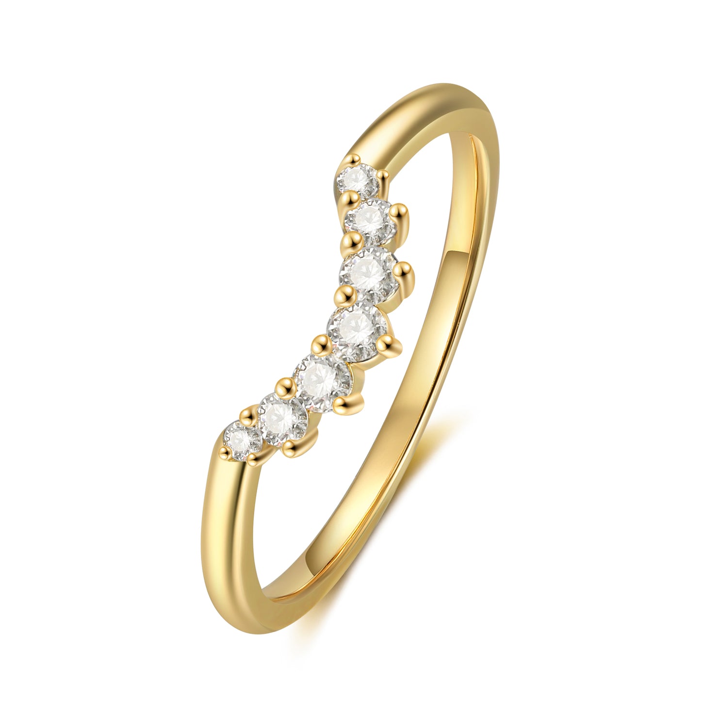 18K Gold Natural Onyx With Moissanite Rings Set