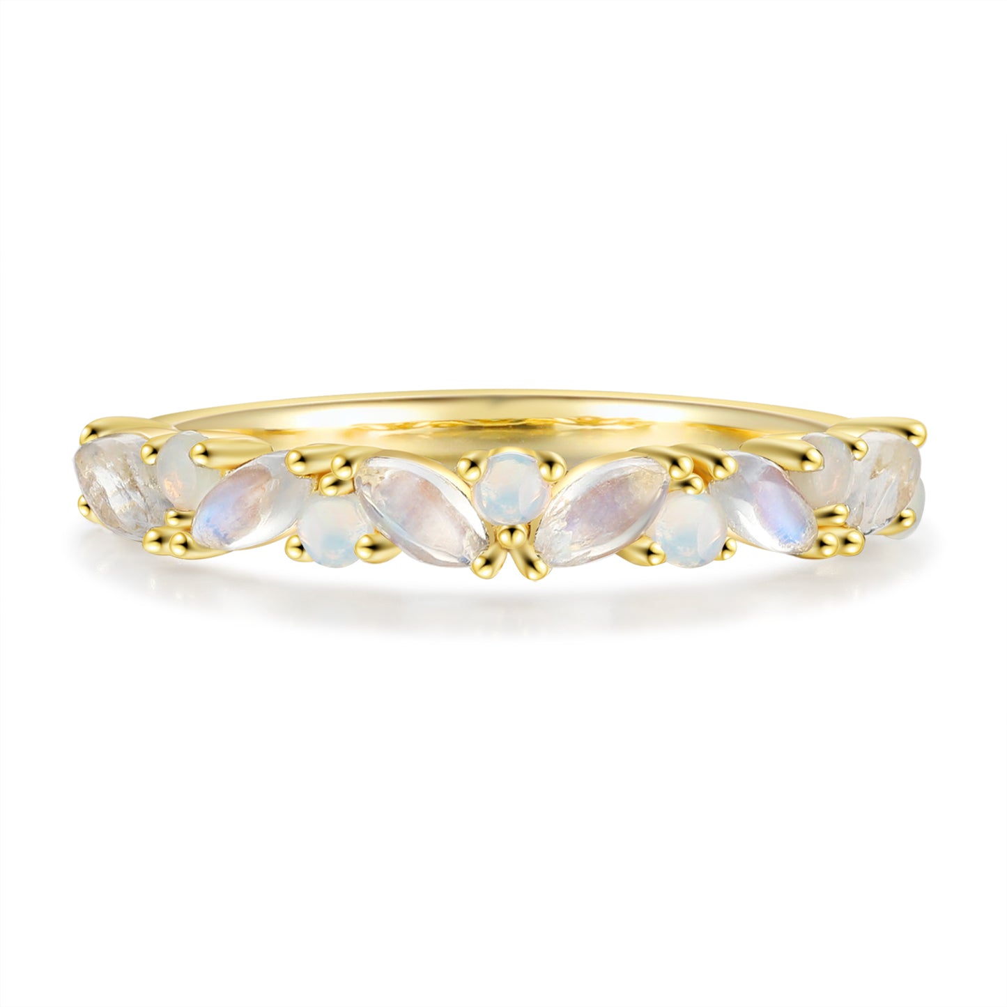 18K Gold Moonstone Ring