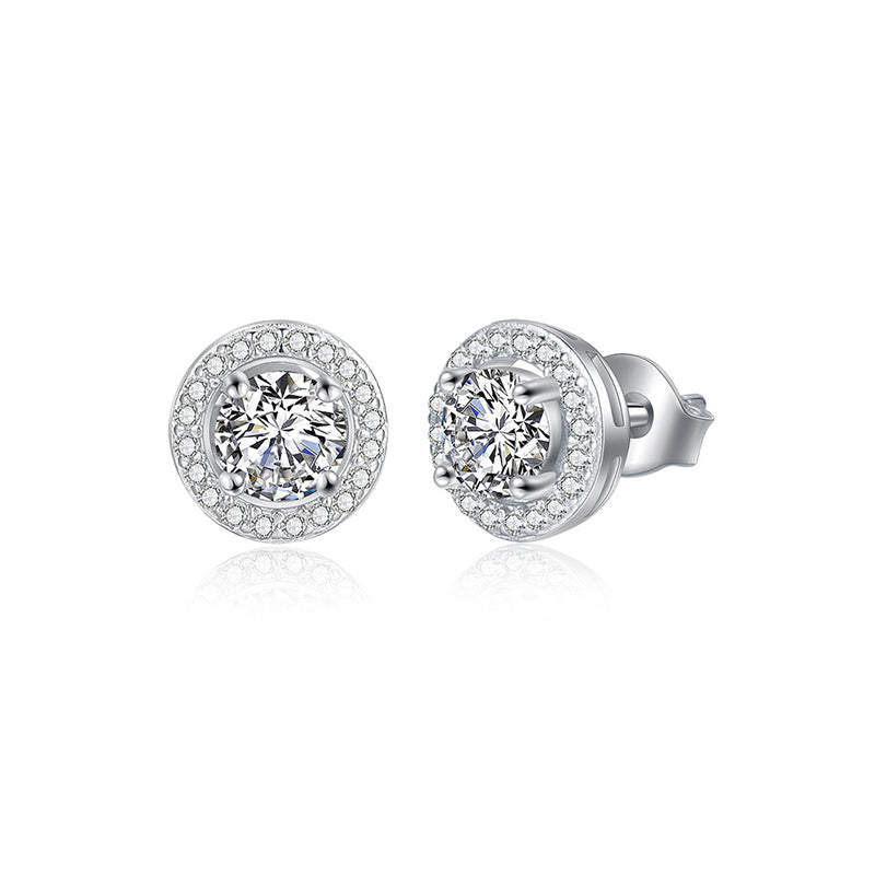 Moissanite Earring 925 Sterling Silver