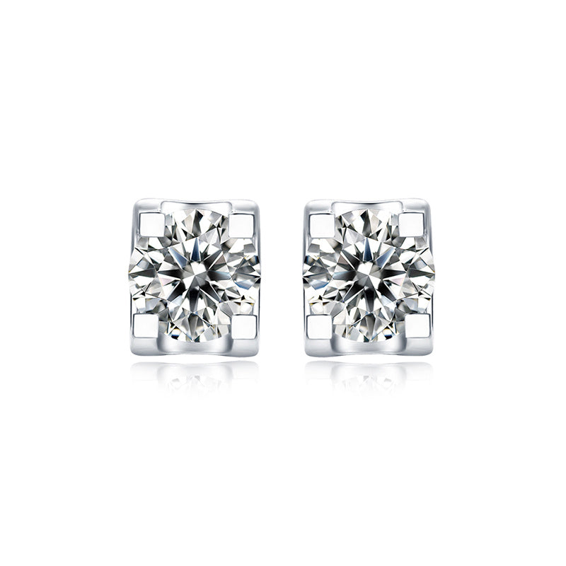 Moissanite Earring 925 Sterling Silver