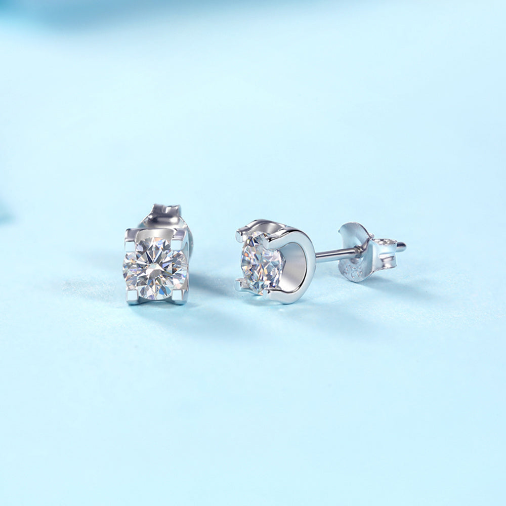 Moissanite Earring 925 Sterling Silver