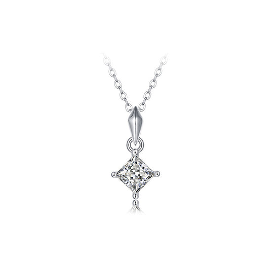 Moissanite Necklace 925 Sterling Silver