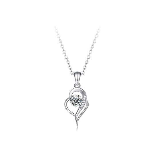 Moissanite Necklace 925 Sterling Silver